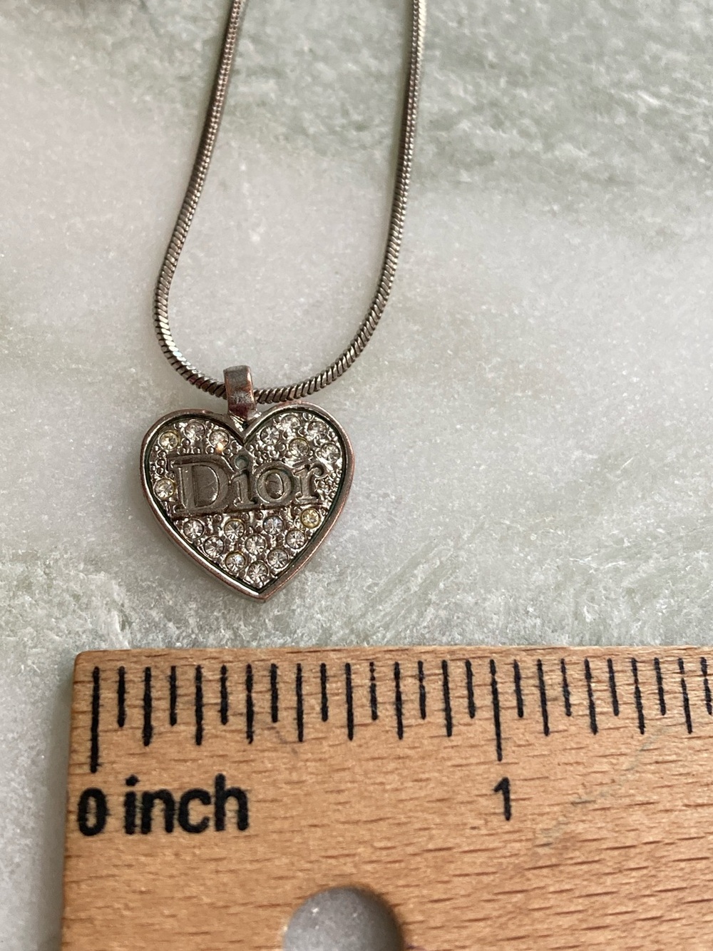 Vintage Dior Pendant + Necklace - Picture 5 of 5